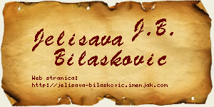 Jelisava Bilašković vizit kartica